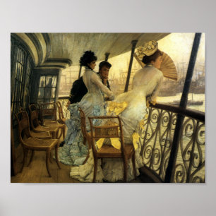 Póster Recordando a bola no bordo do navio