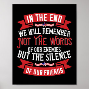 Poster Recordaremos O Silêncio Dos Nossos Amigos