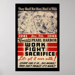 Póster Recorde o Pearl Harbor