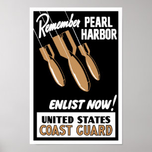 Poster Recorde o Pearl Harbor recrutar agora -- Guarda