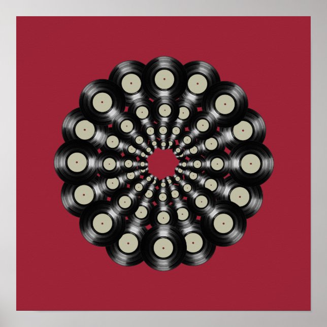 Póster recordes de arte musical/vinil (Frente)