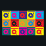 Póster Records Pop Art<br><div class="desc">Records Pop Art. Se Records é seu hobby,  ocupação ou obsessão,  mostre-o com excelente Records t-shirts,  canecas,  adesivos e muito mais. Eles também são presentes de excelente para outros fãs da Records!</div>