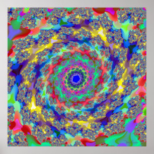 Poster Recriação Colorida do Universo
