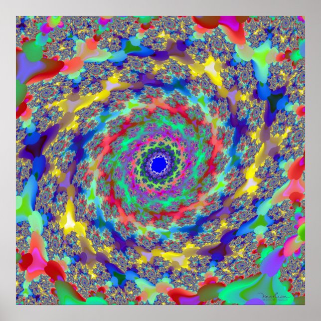 Poster Recriação Colorida do Universo (Frente)