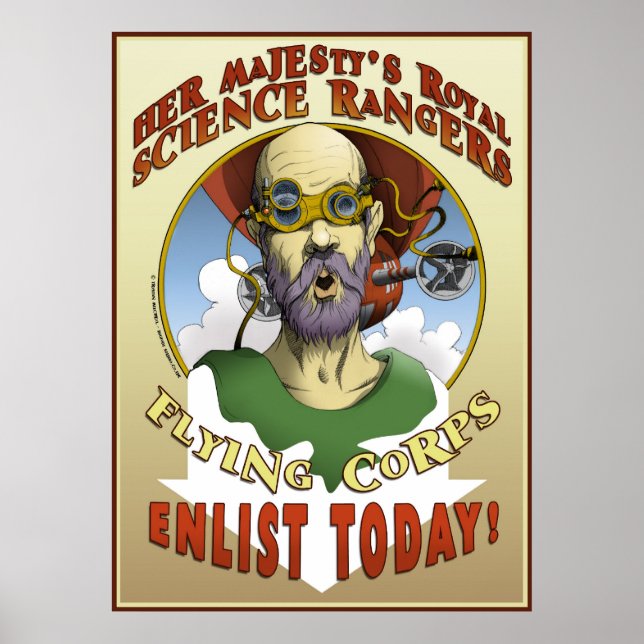 Póster Recrutamento de Rangers Científicos (Frente)