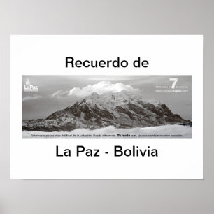 Poster recuerdo de Las Paz