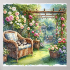 Poster Recuo de Jardim Paisagem 3