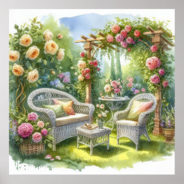 Poster Recuo do Jardim Paisagem 8