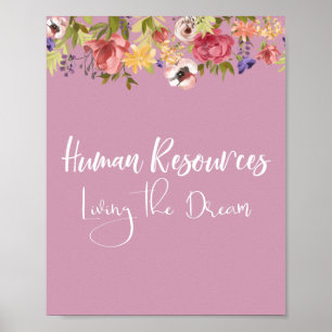 Poster Recursos Humanos Vivos do Escritório Cubicle do Dr