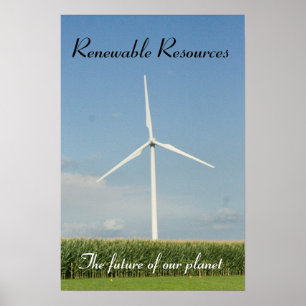 Póster Recursos renováveis