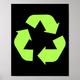 Poster Recycl de sustentabilidade ambiental do reciclar