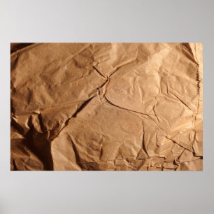 Poster Recycled wrapping paper. Texture.