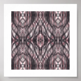 Poster Red Abstract Dark Crimson Black Watercolor Art
