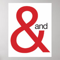 Red Ampersand