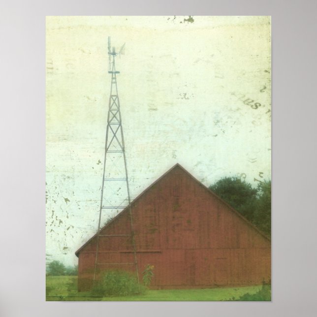 Poster Red Barn Art (Frente)