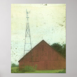 Póster Red Barn Art
