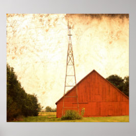 Póster Red Barn Art 2
