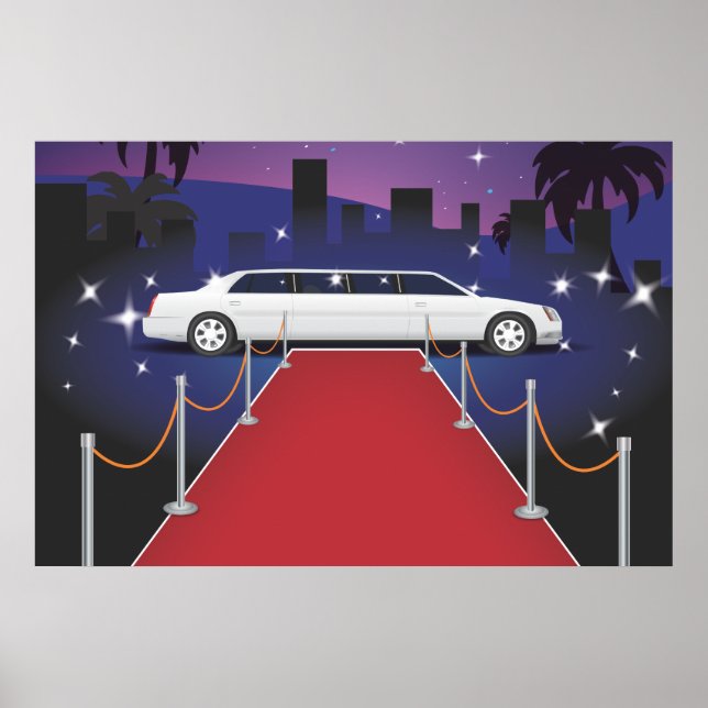 Póster Red Carpet Celebrity Limo (Frente)