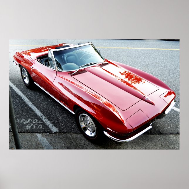 Poster Red Corvette (Frente)