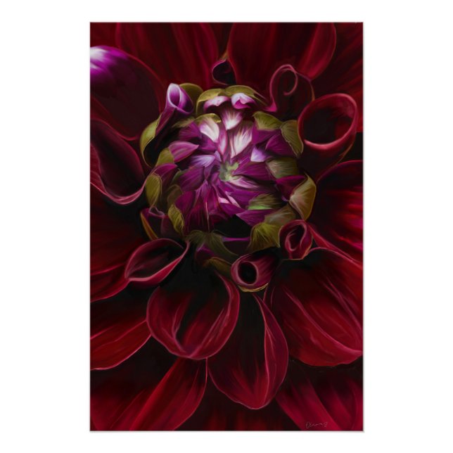 Póster Red Dahlia Poster (Frente)