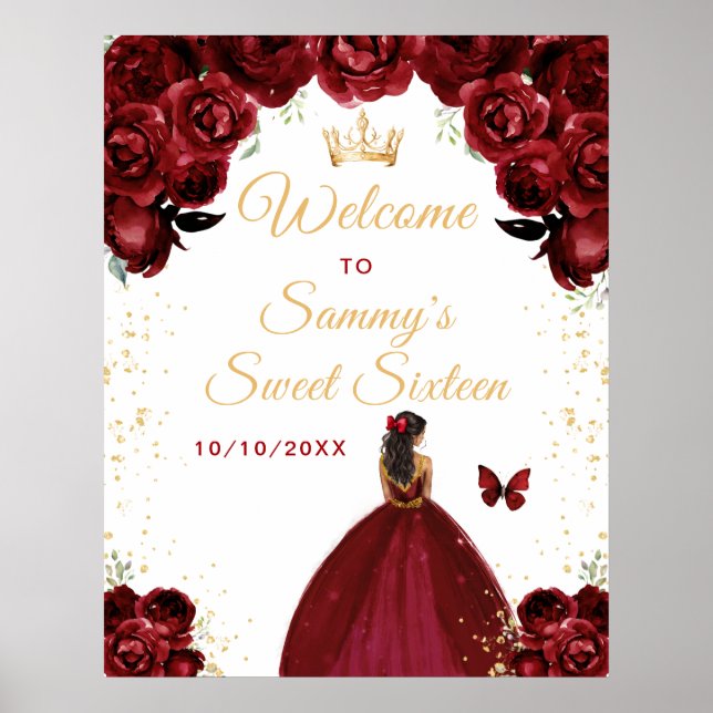 Poster Red Dark Skin Princess Sweet (Frente)