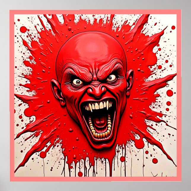 Poster Red Demon Fury Art (Frente)