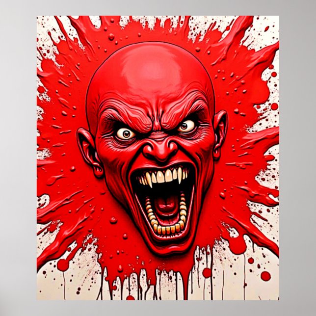 Poster Red Demon Fury Art (Frente)