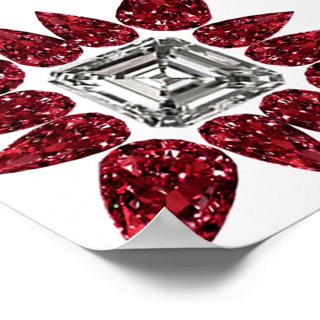 Poster Red Diamond Art (Borda)