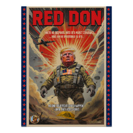 Póster Red Don - Poster de Arte Política Satírica