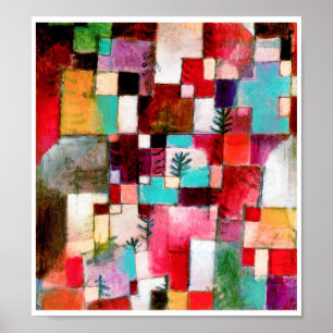 Poster Red Green e Violet, Paul Klee