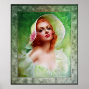 Poster Red Headed Woman by Pearl Frush Brudon