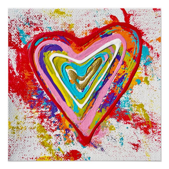 Póster Red Heart Perfect Poster (Frente)