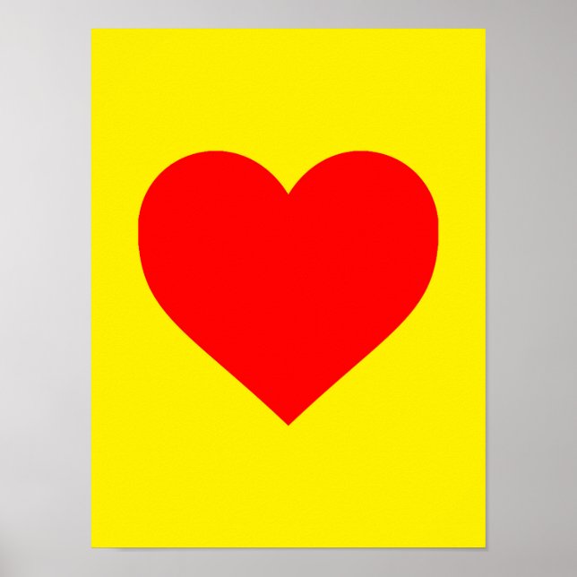 Poster Red Heart Pop Art (Frente)