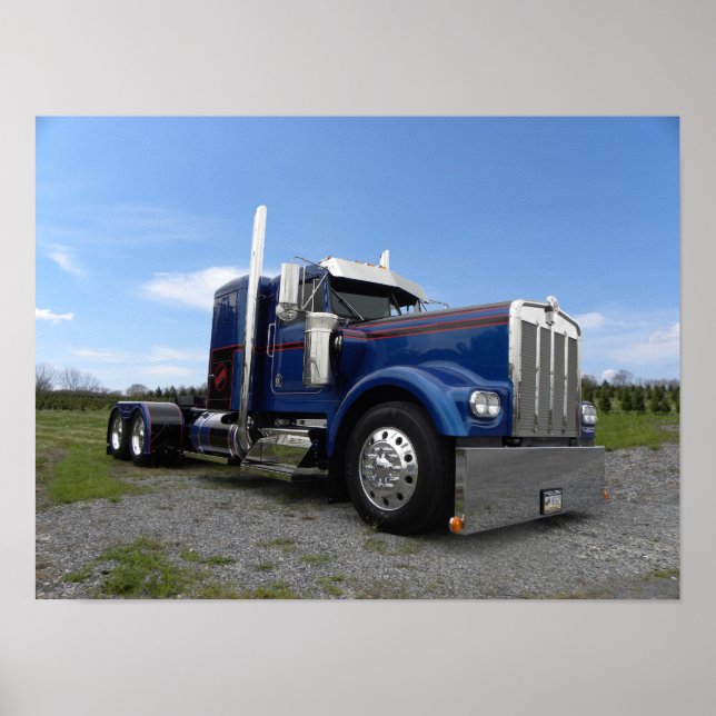 Poster "Red Hot & Blue" Kenworth Modelo (Frente)