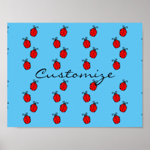 Poster Red Ladybugs Rastreando Thunder_Cove