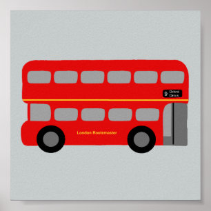 Poster Red London Bus