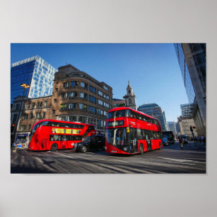 Poster Red London Bus