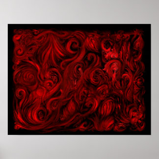 Póster Red No. 5 Oil on Linen, por Toby Mikle 2015