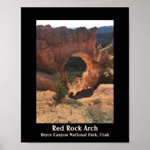 Poster Red Rock Arch Bryce Canyon National Park