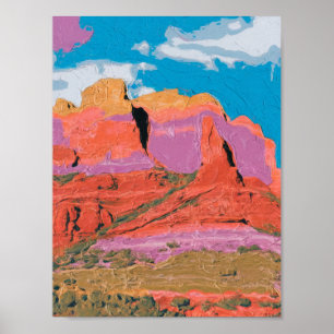 Poster Red Rock, Sedona, Arizona, Arte Moderna