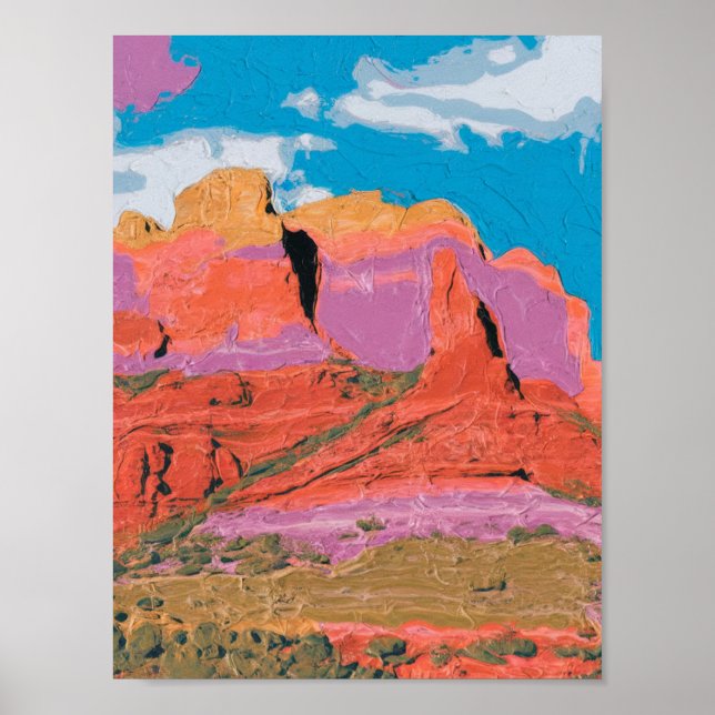 Poster Red Rock, Sedona, Arizona, Arte Moderna (Frente)