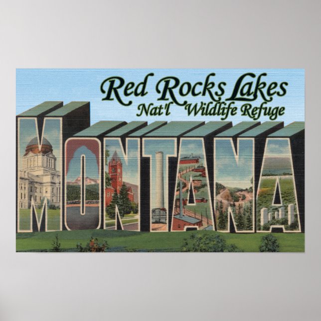 Póster Red Rocks Lake Park, Montana (Frente)