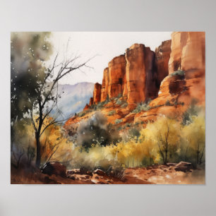 Poster Red Rocks Sedona Arizona