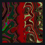 Poster Red Scramble<br><div class="desc">Red Scramble. Multicoloured abstract in red,  white. green,  pink with a strong added texture.</div>