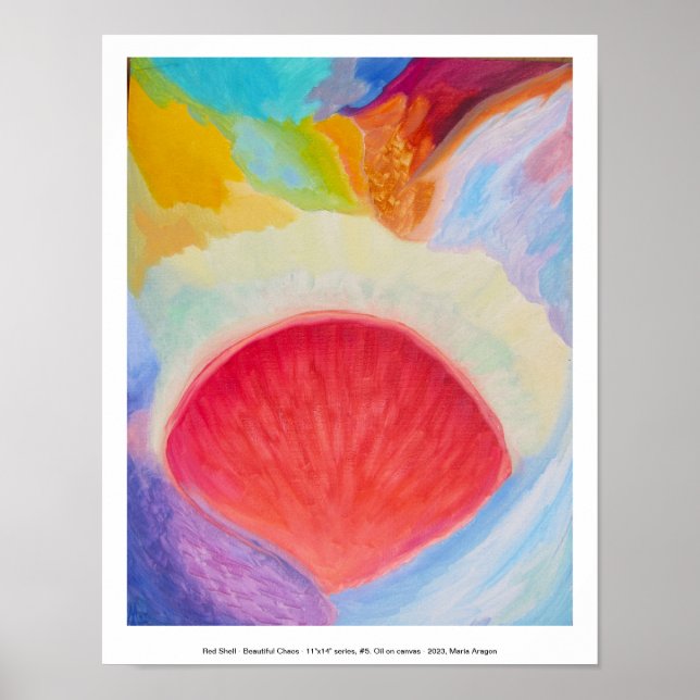 Poster Red Shell - Belo Caos, série de 11" x 14", nº 5 (Frente)