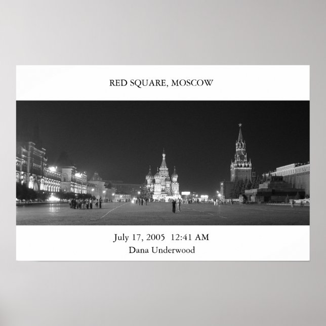 Poster Red Square Moscou (Frente)