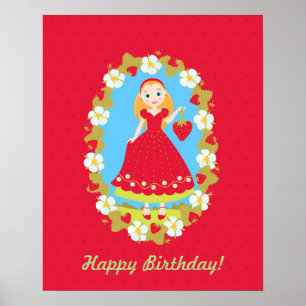 Póster Red Strawberry