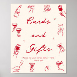 Poster Red Thats Amore - Cartões e Presentes Chás de pane