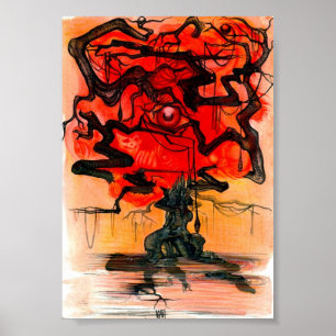 Póster red tree