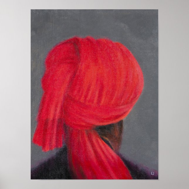 Poster Red Turban sobre Cinzas 2014 (Frente)